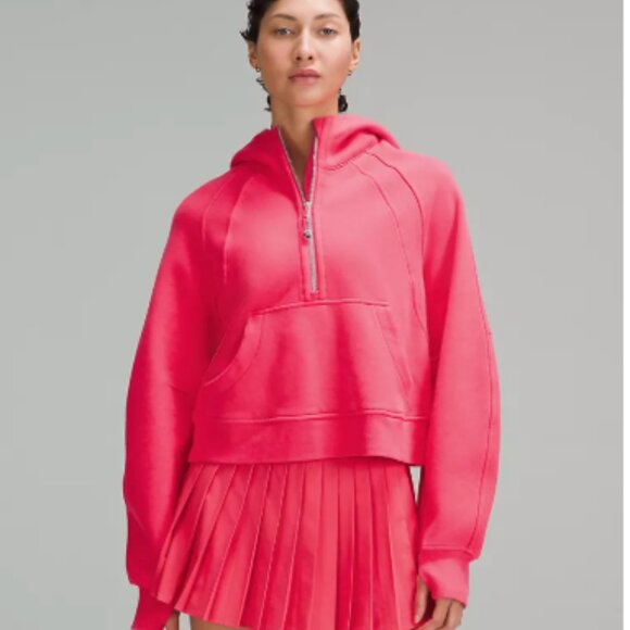 lululemon athletica Tops - Scuba Oversized Half-Zip Hoodie - Lip Gloss